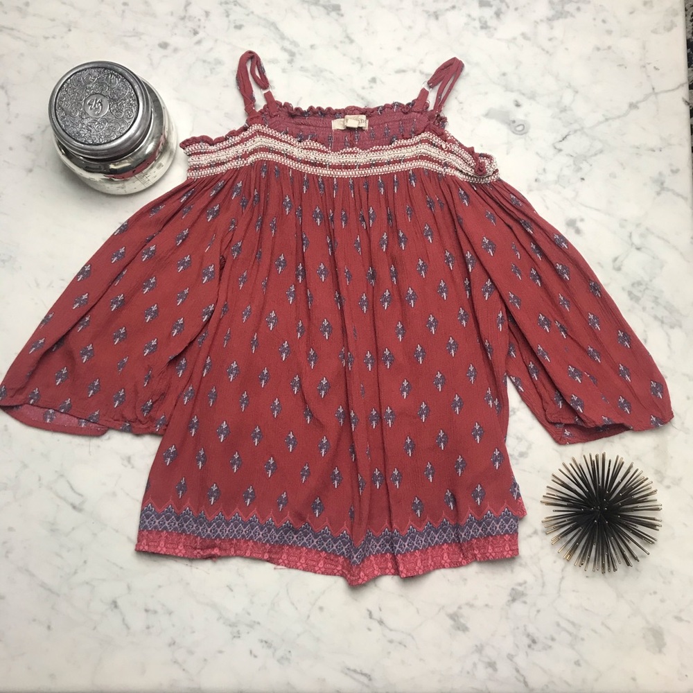 Rewind Off The Shoulder Bell Sleeve Boho Blouse